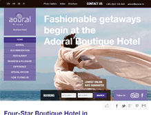 Tablet Screenshot of adoral-hotel.com